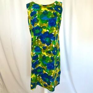 Original Vintage Hawaiian Sleeveless Sheath Dress, Tina Fashions By Tina (made i